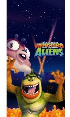 Mantel Monstruos Vs Aliens 54in X 102in