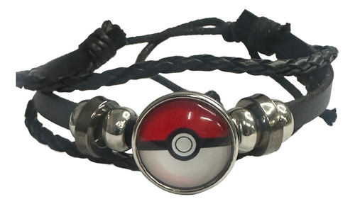 Pulsera Cuero Trenzada Mega Evolucion Pokemon Pulsera Pokebola 14 Cm 30 Cm
