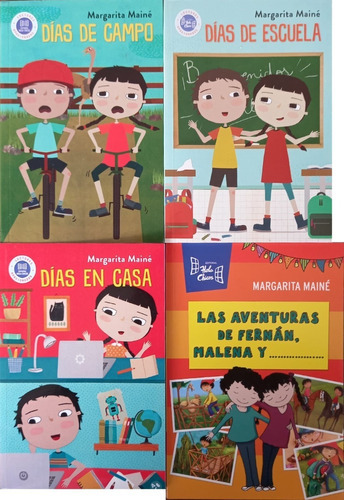 4 Libros Dias De Campo Casa Escuela Aventuras F Hol Oiuuuys