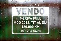 Comprar Cartel Calco Sticker Vendo Auto X 3 U. San Justo La Matanza