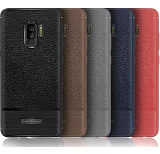 Funda Lujo Samsung Galaxy S8 S9 Plus Note 8 9 Ruuged Piel Leather Premium Case