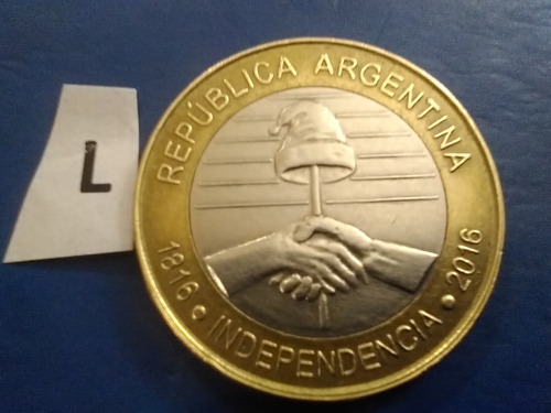 Moneda 2 Pesos Año 2016 Bicentennial Revolution Coin Money