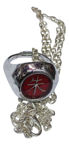 Anillo De Itachi Uchiha Importado Ajustable Plateado Ajustable