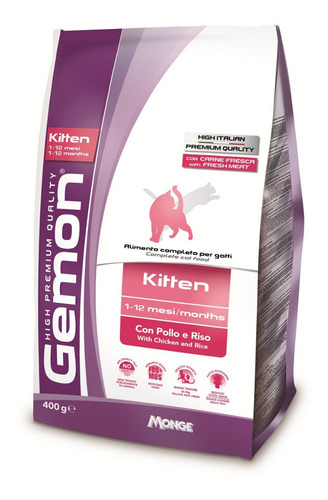 Gemon High Premium Kitten Pollo Y Arroz 1.5kg Con Regalo