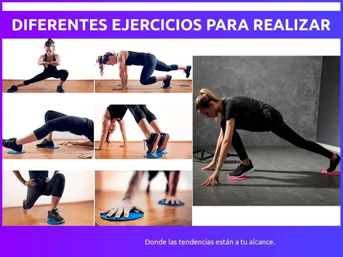 Discos Deslizantes Funcional Fitness Gym Doble Cara X2