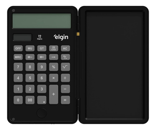 Calculadora De Mesa Com Tela Para Anotação Preta Elgin 