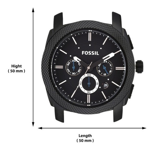 Imagen 7 de 10 de Reloj Hombre Fossil Machine Silicona Analogo