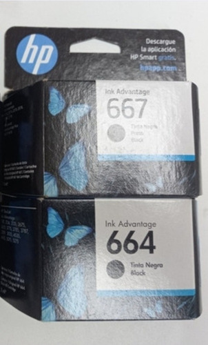 Imagen 2 de 2 de Cartuchos Hp Originales 667 664 662