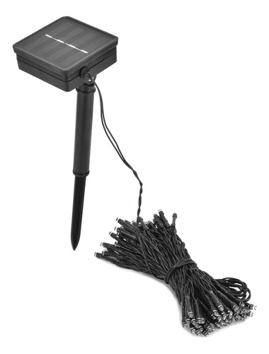 Lámpara Solar De Cadena, Resistente Al Agua, 12 M, 100 Led,