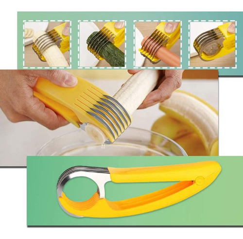 Rebanador de frutas y verduras con chips de plátano de acero inoxidable