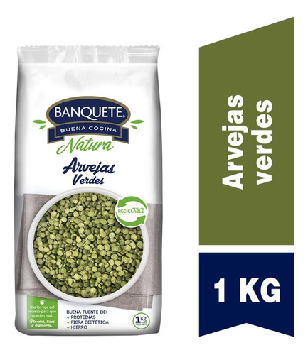 Arvejas Verde Banquete 1 Kg (3 Unidad)super