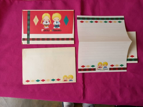 Sanrio - Patty & Jimmy - Sobre Y Papel Carta - 