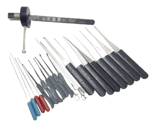 Extractor De Llaves Rotas Kit 22 Pz Mas 1 Ganzua Goso Hu66