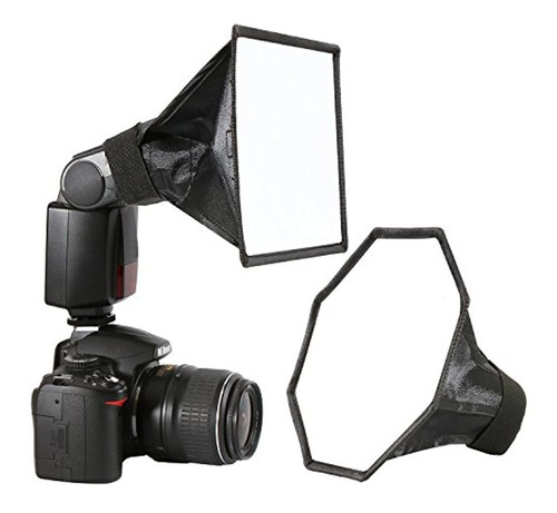 Kit De Flash Portátil Softbox Para Speedlight  8''/21.9 Yard