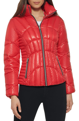 Parka Chaqueta Mujer Roja Marca Guess