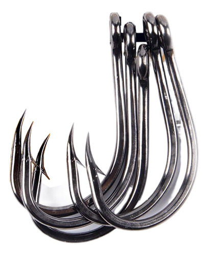 Anzol Live Bait Black Niquel 5 Peças - Zeeo N° 8/0