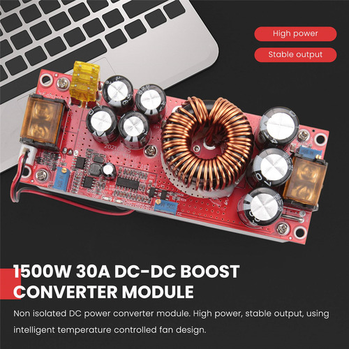 1500w 30a - Módulo Convertidor Boost 10-60 V A 12-97 V Volt-
