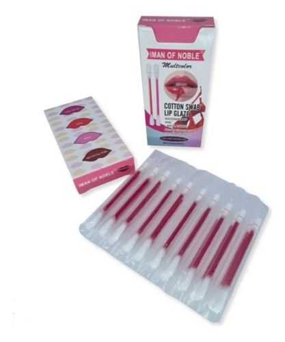 Imagen 4 de 10 de Cotton Swap Lip Glaze Cotonetes Con Tinta Para Labios