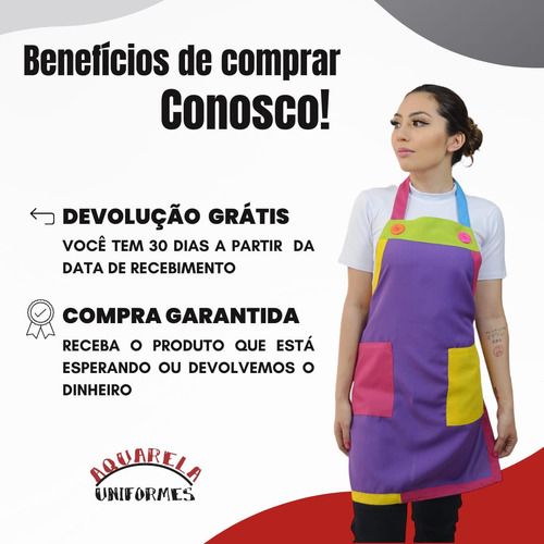 Avental Monitor Recreador - Buffet Infantil, Casa De Festas