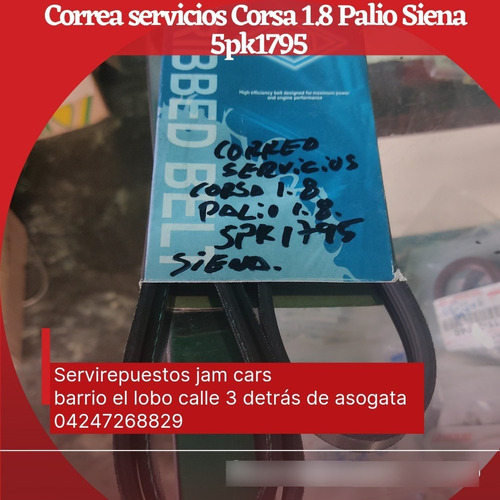 Correa Servicios Corsa 1.8 Fiat Palio Siena 1.8 5pk1795 