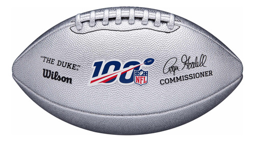 Balón Nfl The Duke 100 Años Plata