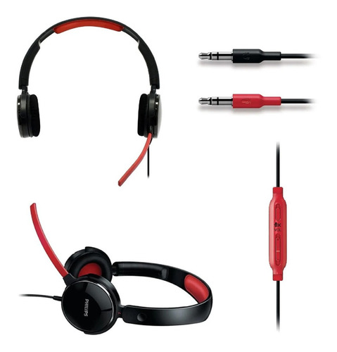 Imagen 7 de 7 de Auriculares gamer Philips SHG7210 negro