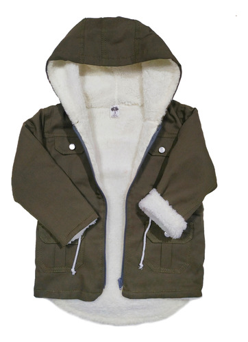 Campera Parka Bebé /a Gabardina Con Peluche, Ig Nilde.baby