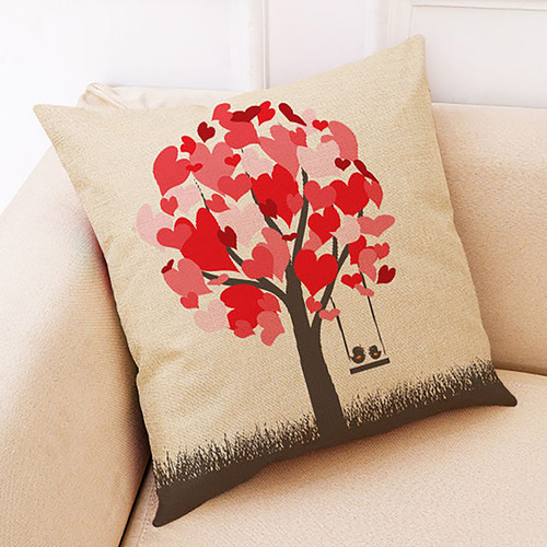 Funda De Cojín G Para Sofá Con Diseño De San Valentín, Decor