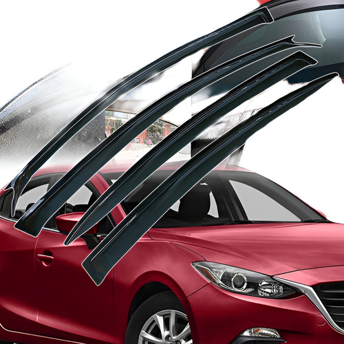 Para 04-09 Mazda 3 4-puertas Sedán Humo Sun / Rain Shade Sti