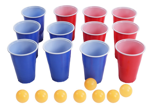 Juego Divertido De Beer Pong Games Para Lanzar 12 Tazas Y 8