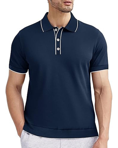 Playera Polo Hombre Manga Corta Moda Casual Camisa