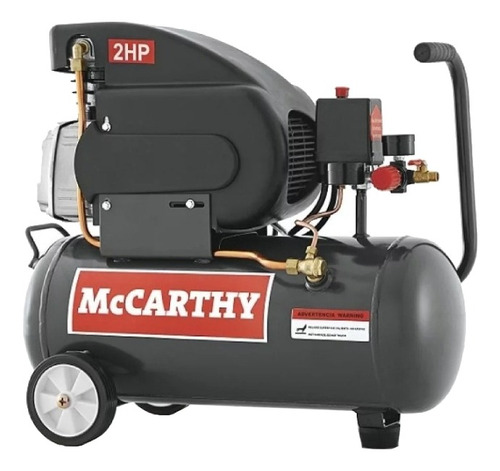 Compresor de aire eléctrico portátil McCarthy FL24 24L 2hp negro