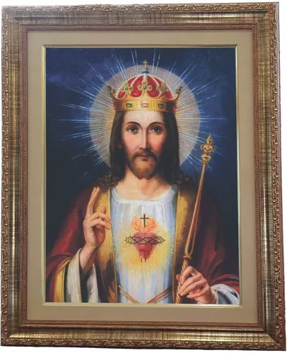 Quadro Decorativo Rei Jesus Cristo