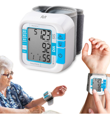 Aparelho Monitor De Pressao Arterial Pulso Multilaser Hc204