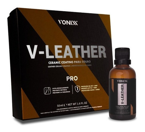 V-leather Ceramic Coating Para Couro Vonixx (50ml)