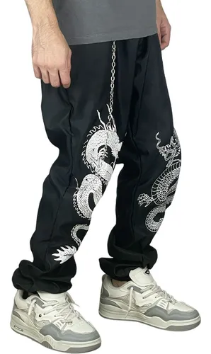 Cal a Jogger De Tactel Estilo Gringa Refletiva Rapper Trappe