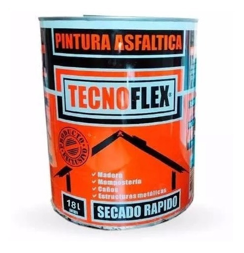 Imprimación Pintura Asfáltica Tecnoflex 4 Litros