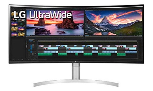 LG 38wn95c-w Monitor Ultraancho Qhd 21: 9 Curvo De 38 Pulgad