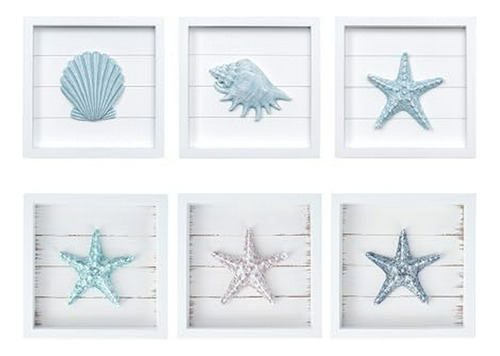 Pack Decorativo Playa, Conchas Y Estrellas Marinas. Compatib