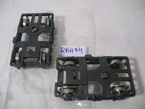 Imagen 10 de 10 de Nico 2 Boguies Pasajeros 2 Ejes C/ R Metal Rivar H0 (rbh 04)