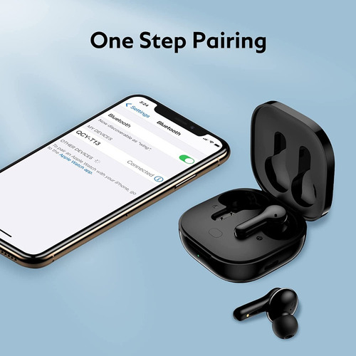 Imagen 7 de 10 de Auriculares Qcy T13 In-ear Inalámbricos Negro Bluetooth 5.1