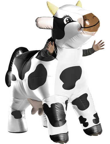 Rubies Moo Moo The Cow Disfraces Inflables Para Hombre, Tama
