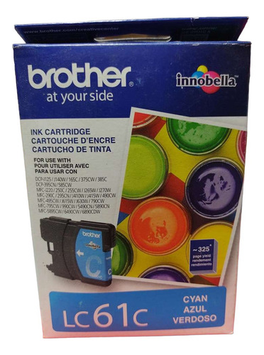 Cartucho De Tinta Brother Original Lc61 Ciano