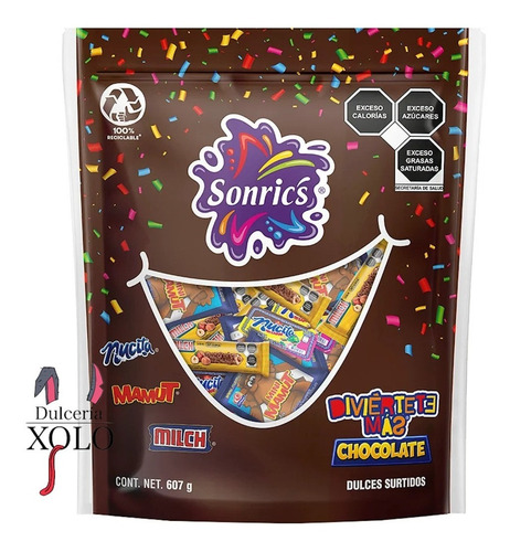 Dulce Piñatero Diviértete Más Chocolate Surtido 607g