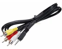 Comprar Cable 3.5 Mm Jack Macho A 3 Rca Macho Audio Vídeo 70 Cm 