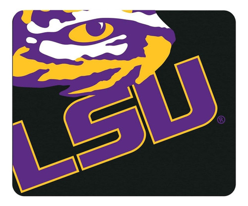 Mouse Pad Violeta Negro Lsu Tigers6.5 X 8.5 Pulgadas