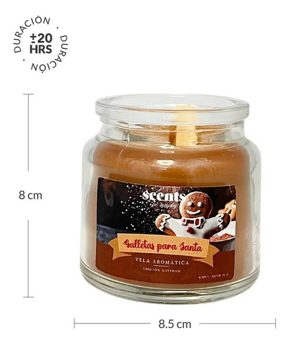 Vela Aromática Fragancias De Navidad 85g Scents For Everyday