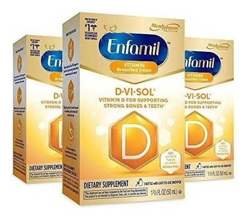 D-vi-sol Vitamina D Para Bebes Dientes Y Huesos 50 Ml