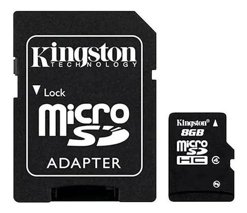 Cartão De Memória Kingston Sdc4 Com Adaptador Sd 8gb