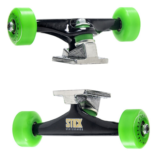 Truck De Skate Stick Com Roda, Rolamento E Parafuso De Base